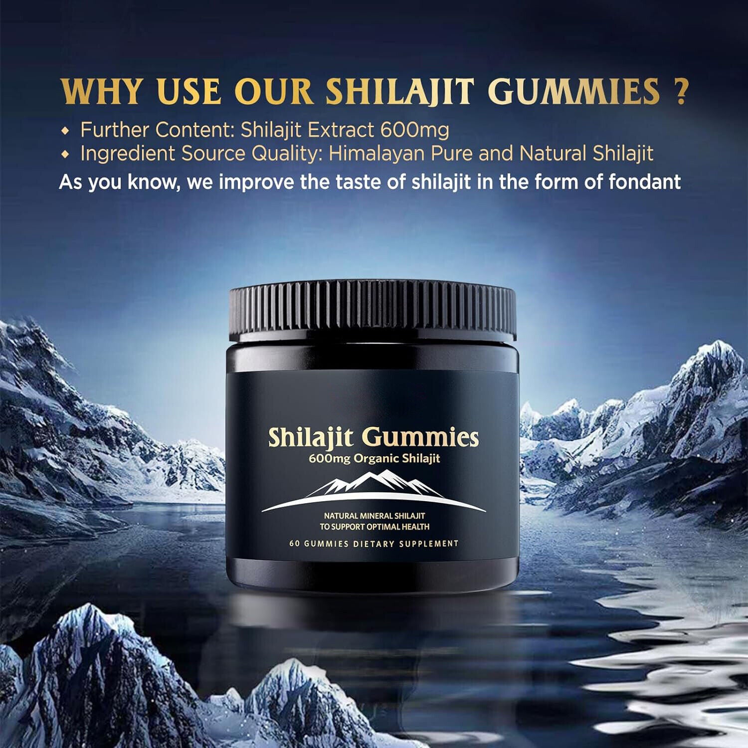 Himalaya Shilajit Gummies, Bio, extrem wirksam, Energie steigern, Stressabbau