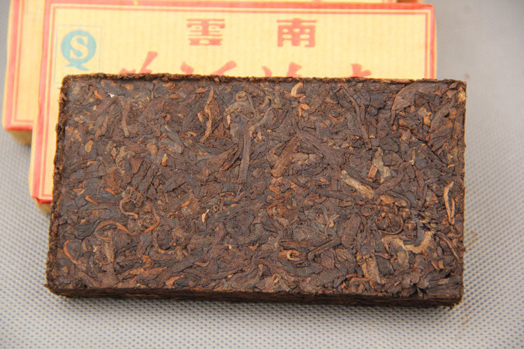 100g Pu'er Tea Brick Made In CN Ripe Pu er Tea Older Puer Tea Ancestor Antique