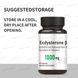 Ecdysterone Hydroxypropyl-E Cyclodextrin Complex Capsules - 1000mg - 60 Capsules