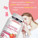 Nature Glow Glutathione Collagen - Strawberry Flavor/60 Organic Chewable Gummies
