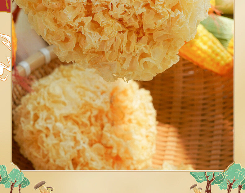 125g White Fungus Dry Goods Fresh Gutian White Fungus Sulfur-free Snow Fungus