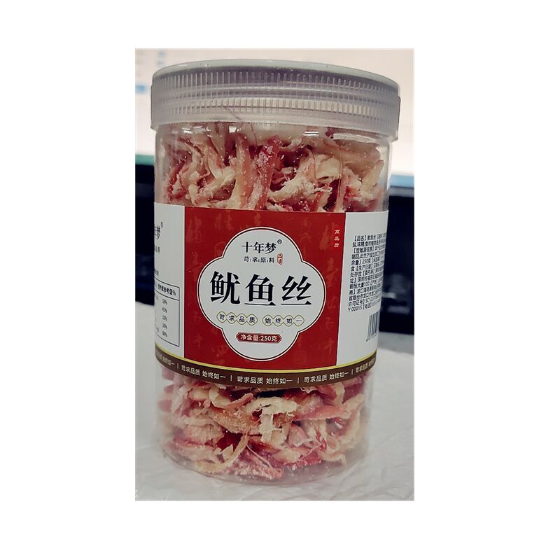 Spicy Shredded Squid Ready-to-eat Seafood Hand-shredded Squid 250G Snacks