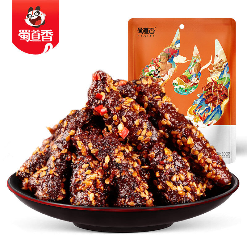100g Spicy BBQ Flavored Snack Shu Dao Xiang BBQ Beef Jerky