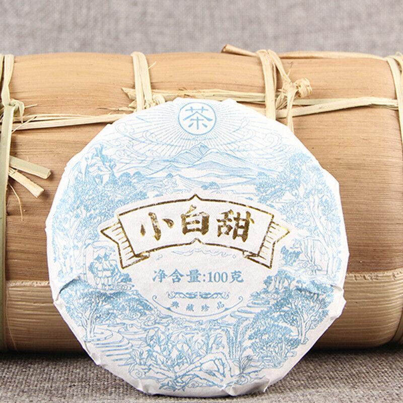 100gChinese White Tea Cake from Natural Ancient Tree Xiao Bai Tian High Mountain
