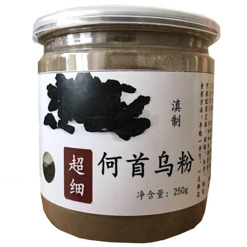 250g/8.8oz Wild Powdered Natural He Shou Wu Fo-ti Prepared Polygonum Multiflorum