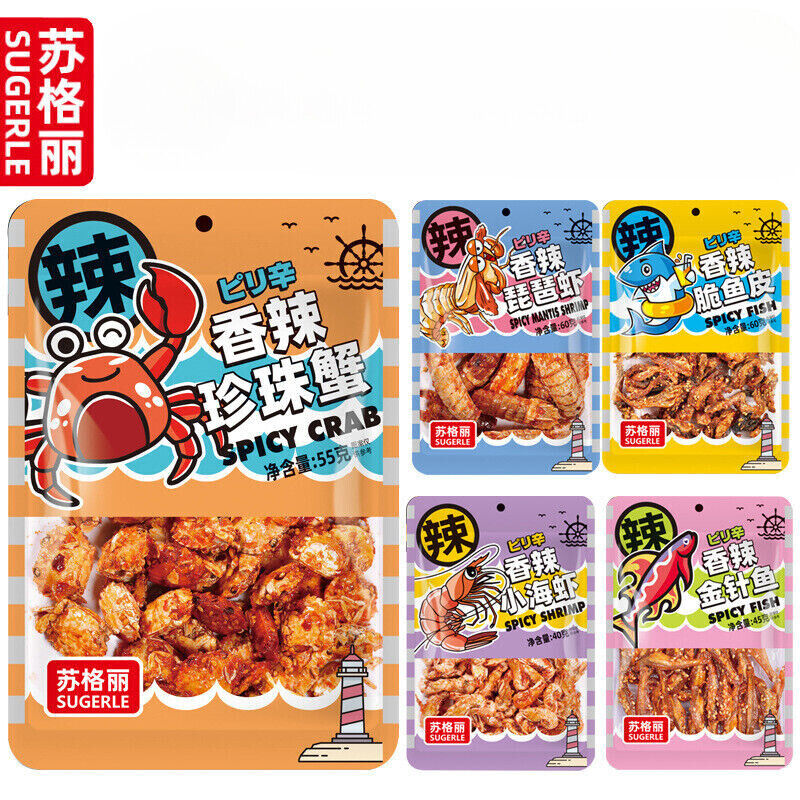 Spicy Pearl Crab Spicy Crab Small Sea Shrimp Seafood Instant Snacks