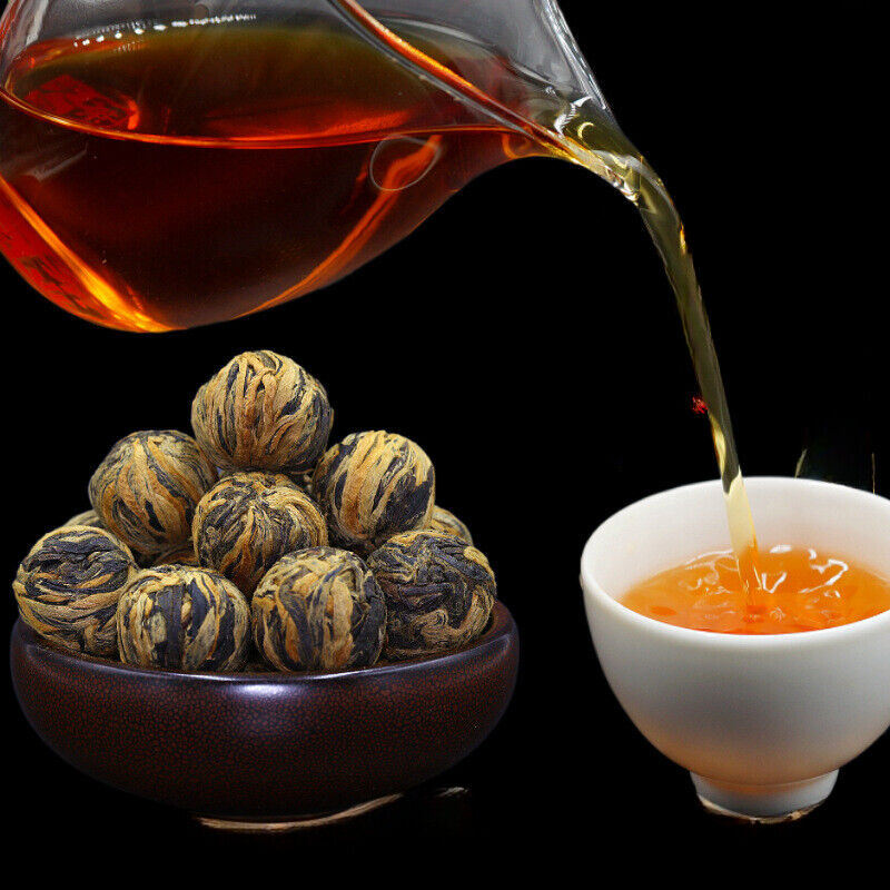 100g Small Gold Ball Black Tea Organic Dianhong Bud Tea China Yunnan Specialty