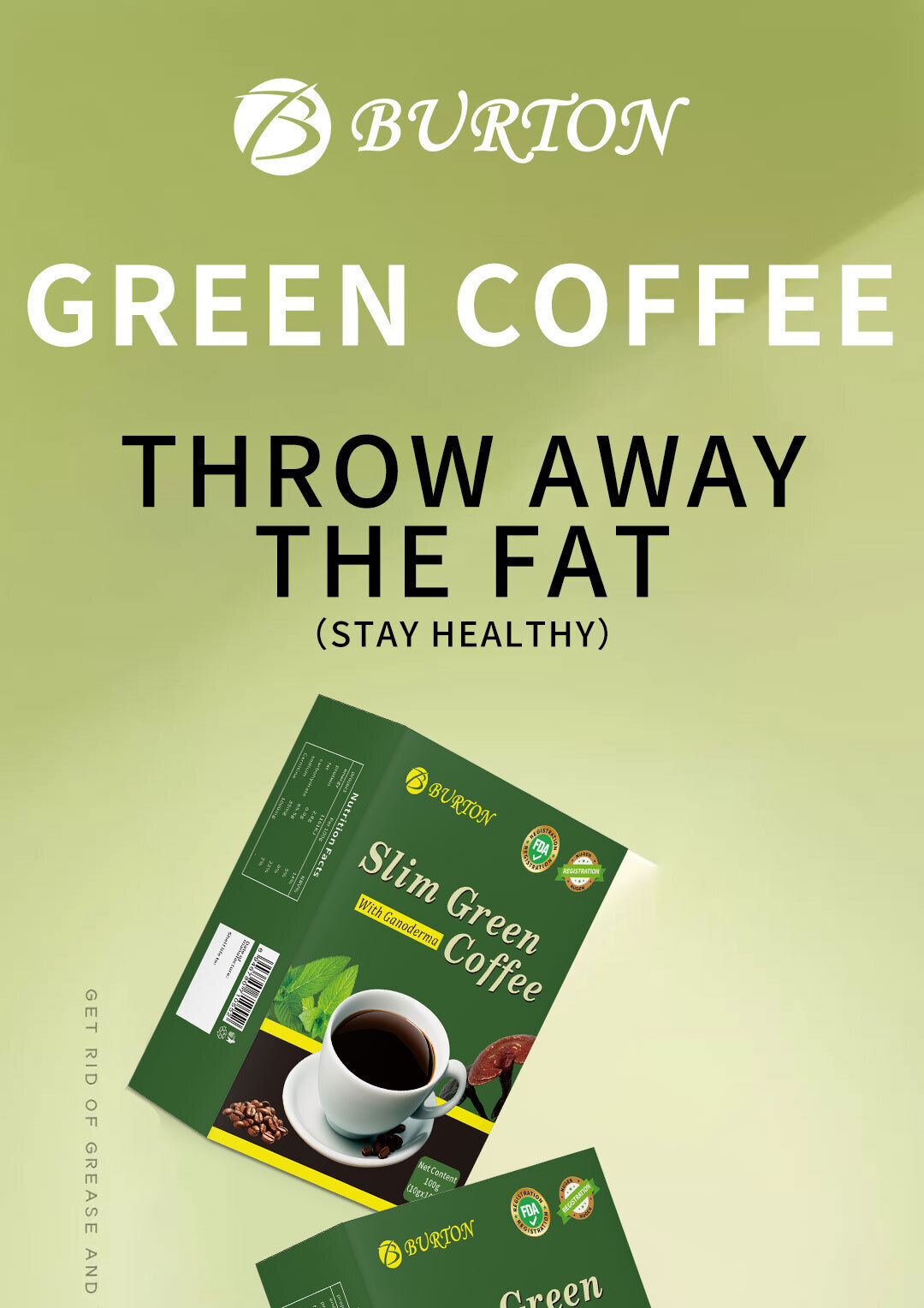 Slimming Green Coffee Instant Fat Burn Weight Loss Coffee 10g*20 Bags