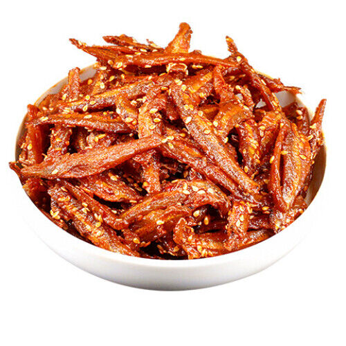 Spicy Silver Fish Grunion Dried Small Fish Instant Specialty Seafood Snacks 500g