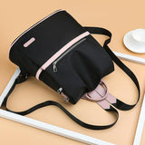 Casual Waterproof Oxford Backpack Nylon Fashion Travel Teenage School Bag Women