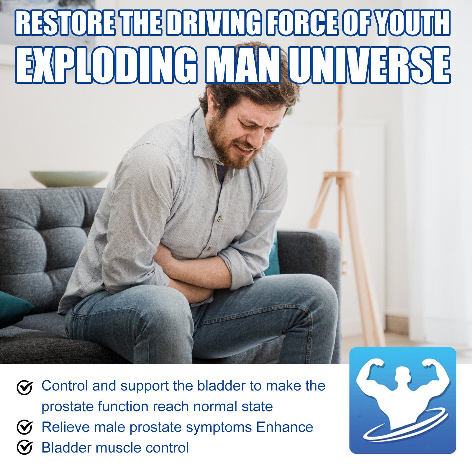 Prostata-Unterstützungstropfen für Männer mit Acetyl L-Carnitin Chlorophyll