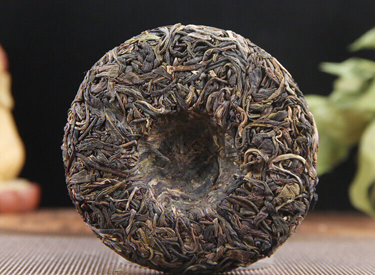 100g Pu-erh Raw Tea Cake 普洱生茶饼布朗山普洱七子饼圆茶生饼100克小饼茶叶