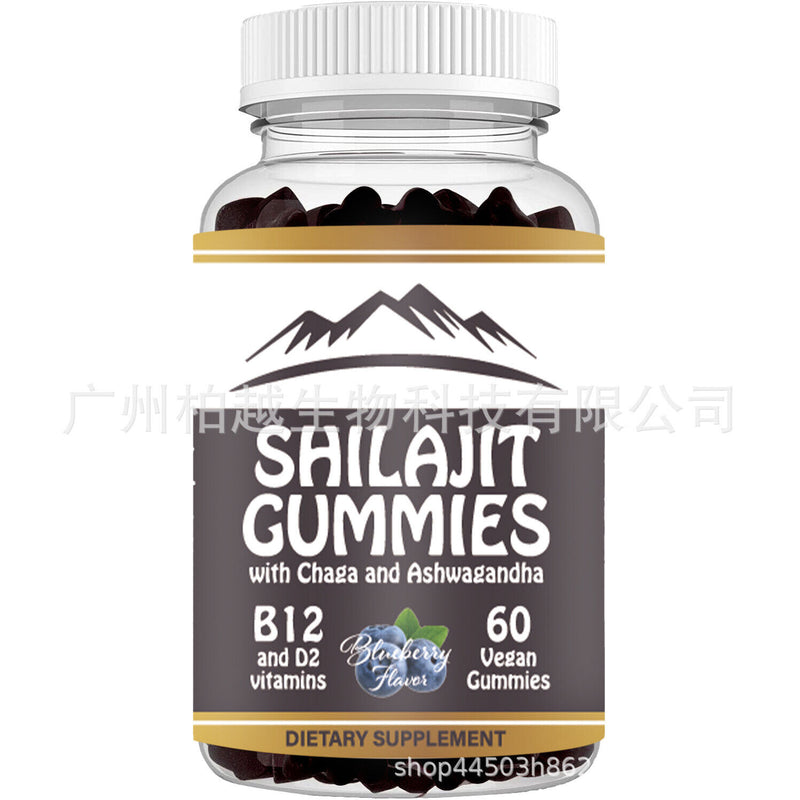 60 Gummies Pure Shilajit 1000mg Asphaltum Naturally Occurring Fulvic Acid NonGMO