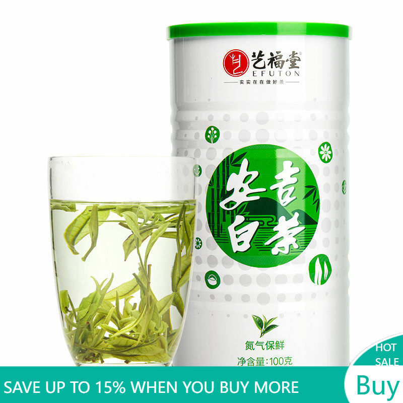 100g Premuim Organic Anji White Tea Chinese Spring Aromatic Loose Leaf Green Tea