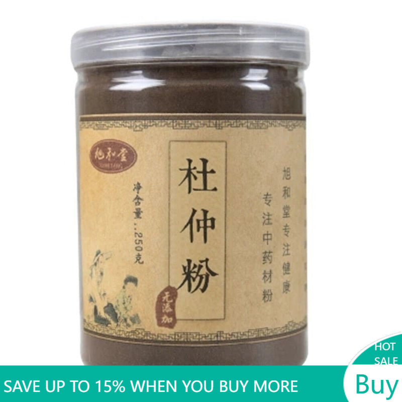 250g 100% Pure Eucommia Bark Powder Eucommia Cortex Dried Bulk DuZhong Powder