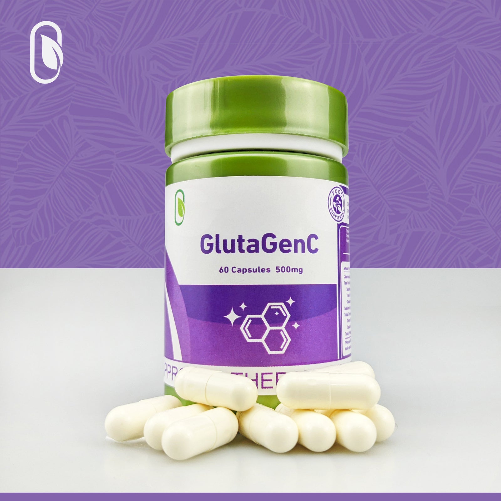 GlutaGenC Glutathione - 60 Capsules