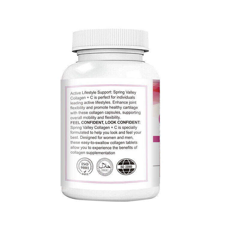 Collagen Vitamin C Biotin Tablets for Healthy Skin Hair Nail 60tablets/bottle