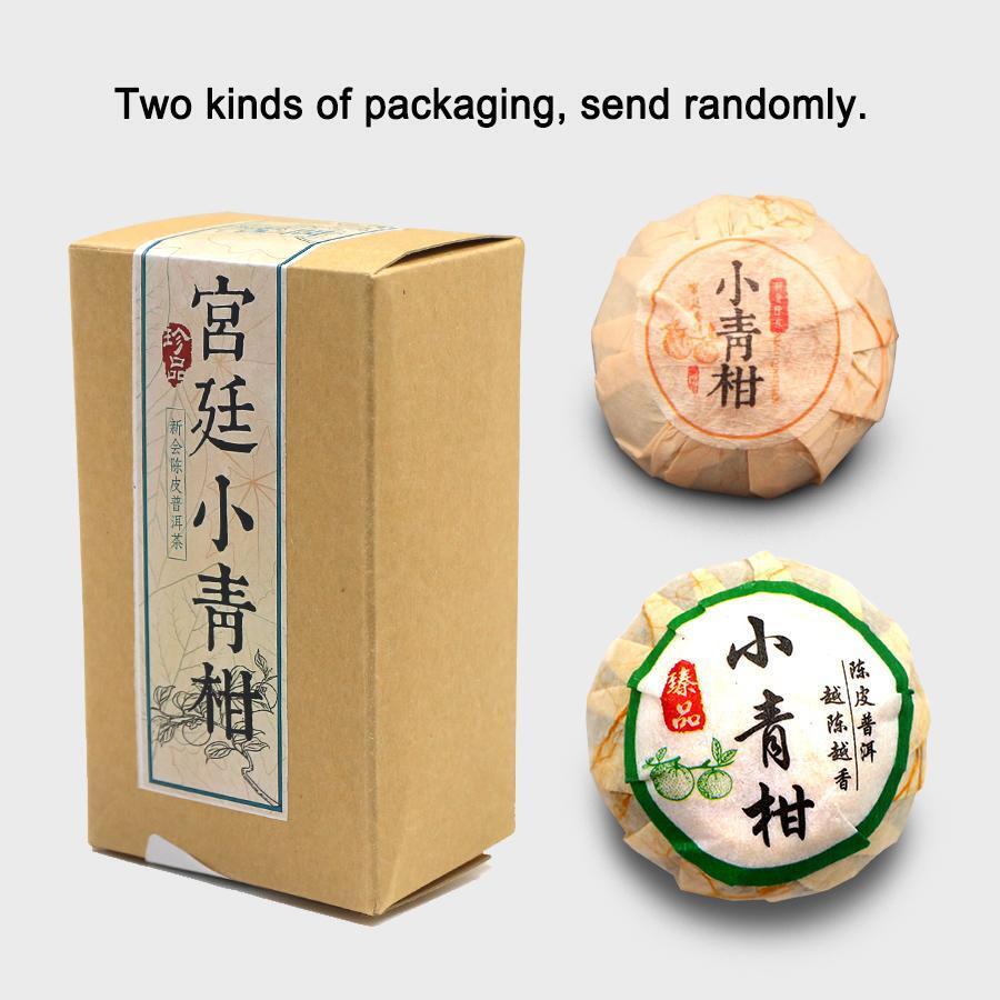 100g Orange Shu Puer Tea,Guwen Xinhui Mandarin Yunnan Puer Ripe Tea