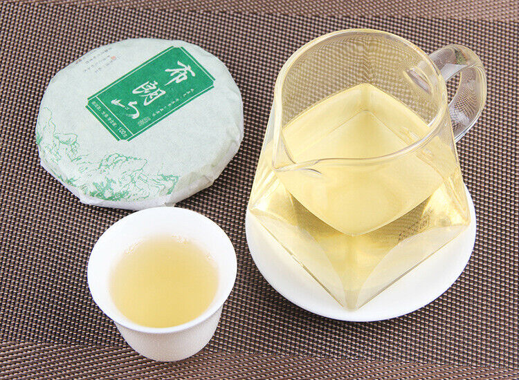 100g Pu-erh Raw Tea Cake 普洱生茶饼布朗山普洱七子饼圆茶生饼100克小饼茶叶