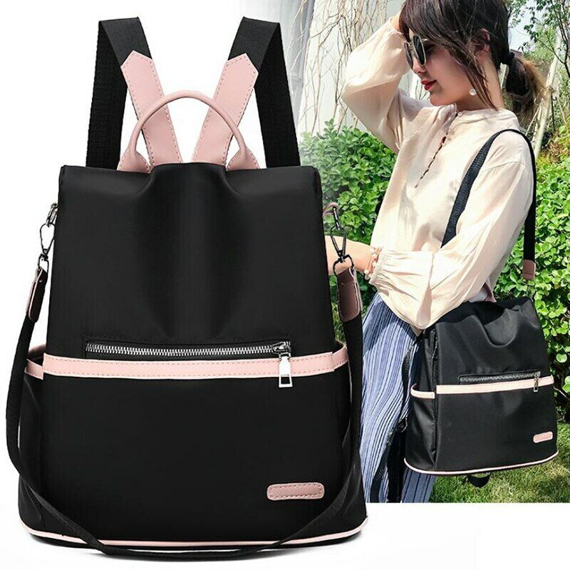 Casual Waterproof Oxford Backpack Nylon Fashion Travel Teenage School Bag Women