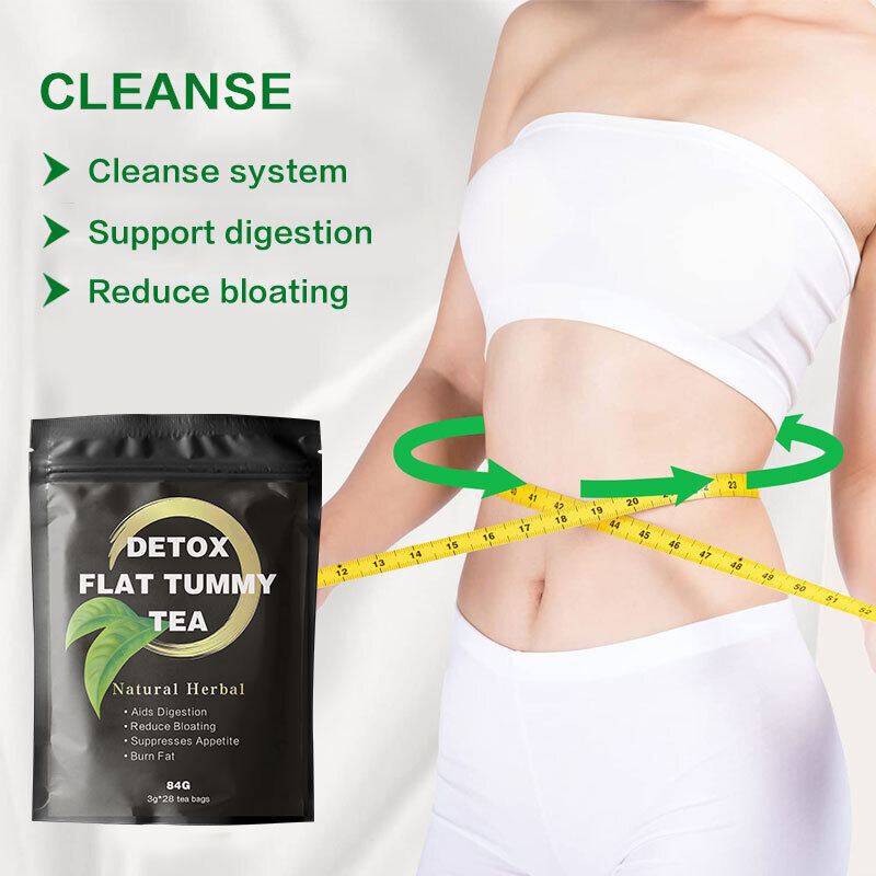 Detox Flat Tummy Tea Natural Organic Herb Skinny Belly Weight Loss Tea 3g*28bags