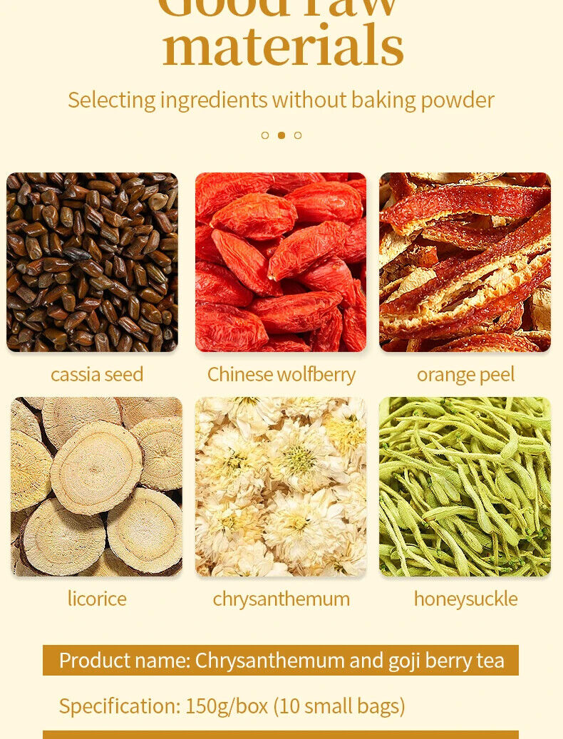 Chrysanthemum and goji berry tea Healthy Herb Tea Bag 150g/5.29oz