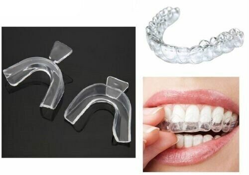 2Pairs Sleeping Mouth Guard Stop Teeth Grinding Anti Snoring Bruxism Eliminates