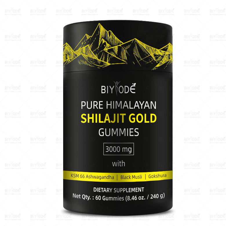Pure Himalayan Shilajit Gummies Immune Support with Ashwagandha,Chaga Mushroom