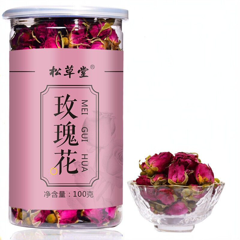 100g Rose Tea Organic Healthy Herbal Flower Tea Canned Ping Yin Mei Gui Cha Tea