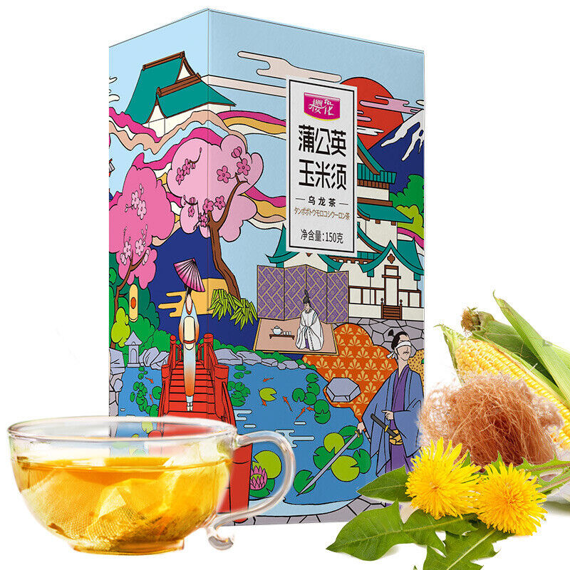 Cherry Blossom Dandelion Cornhusk Chrysanthemum Tea Herbal Tea Bags 150g/5.29oz