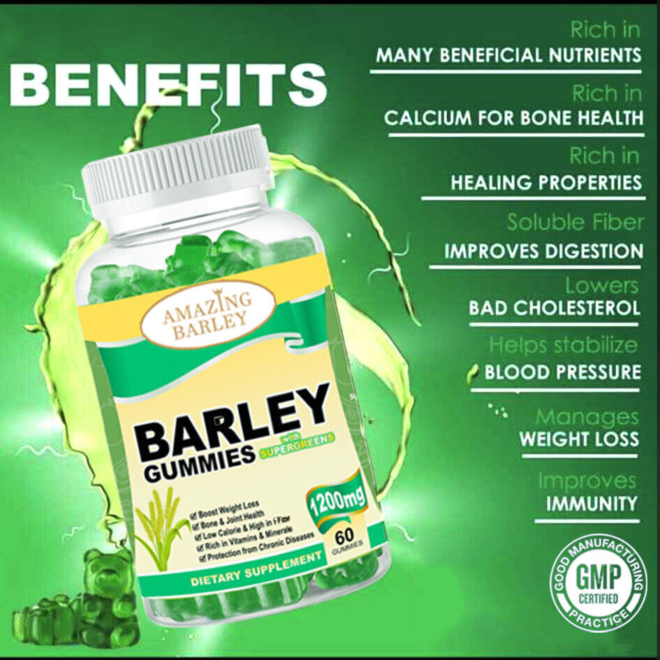 Barley Gummy Barley Leaf Gummy Bear Gel Candy Suppergreen 120g (2g*60 capsules)