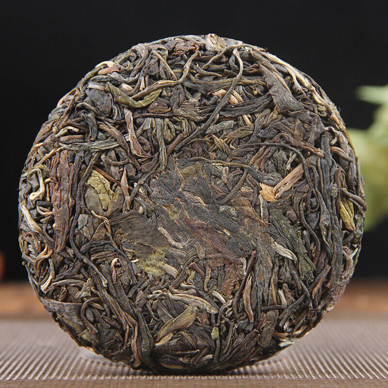 100g Pu-erh Raw Tea Cake 普洱生茶饼布朗山普洱七子饼圆茶生饼100克小饼茶叶