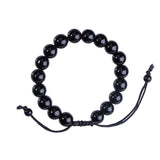 Obsidian Magnetic Therapy Bracelet Weight Loss Unisex Slimmy Natural Stone Black