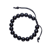 Obsidian Magnetic Therapy Bracelet Weight Loss Unisex Slimmy Natural Stone Black