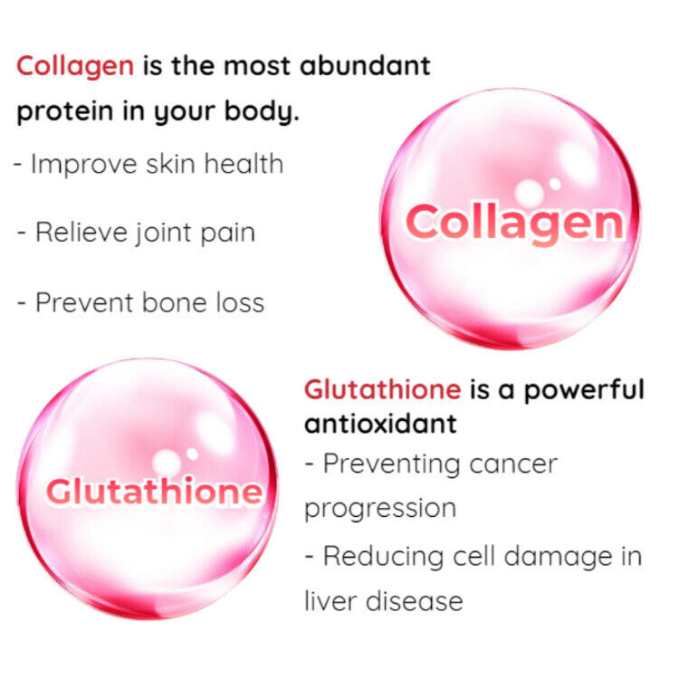 Glutathione Collagen Glow Gummies Collagen Gummies Anti-aging Formula 60 Tablets