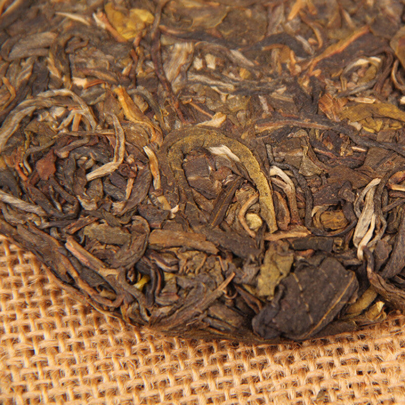 100g 2019 Yunnan China Raw Pu-erh Tea Mountain Rhyme Shen Puer Qizi Tea Cake