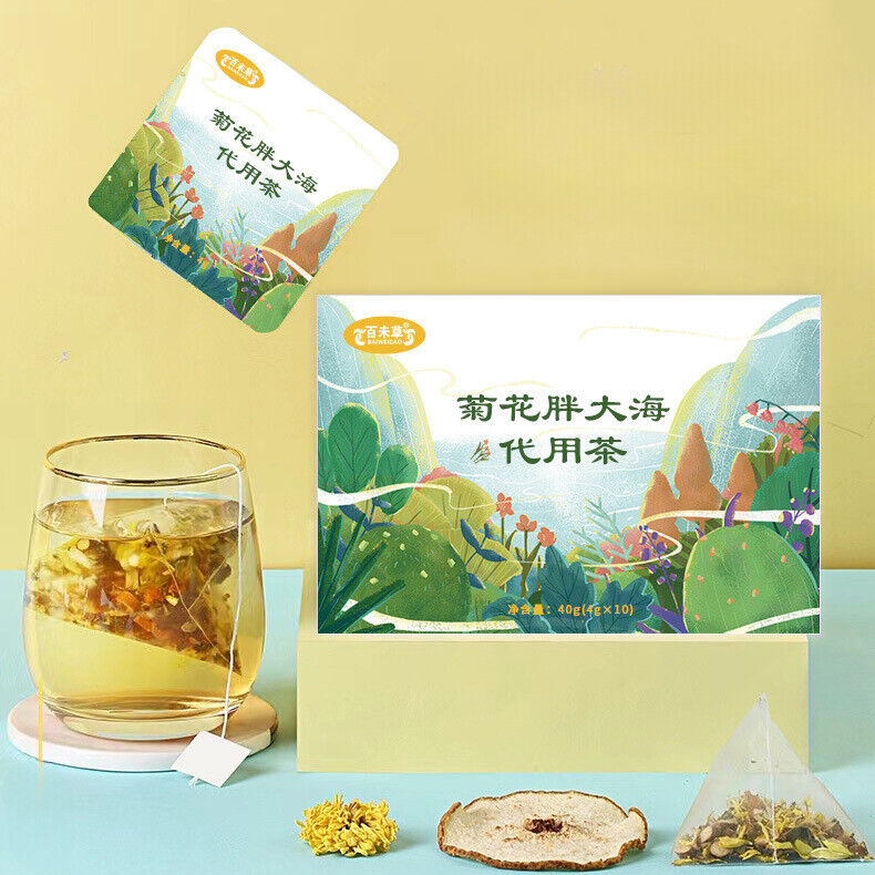 Chrysanthemum and fat sea health tea 40g 4g*10 Bags