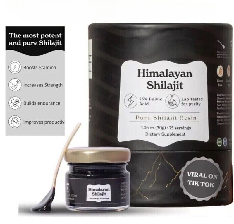 Himalayan Shilajit,Soft Resin,Organic,Extremely Potent,Fulvic Acid 30g