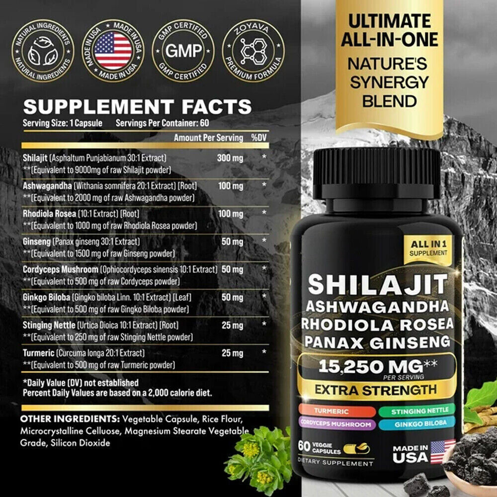 Dynamic Vitality Bundle , Sea Moss Multivitamin & Shilajit Power Combo