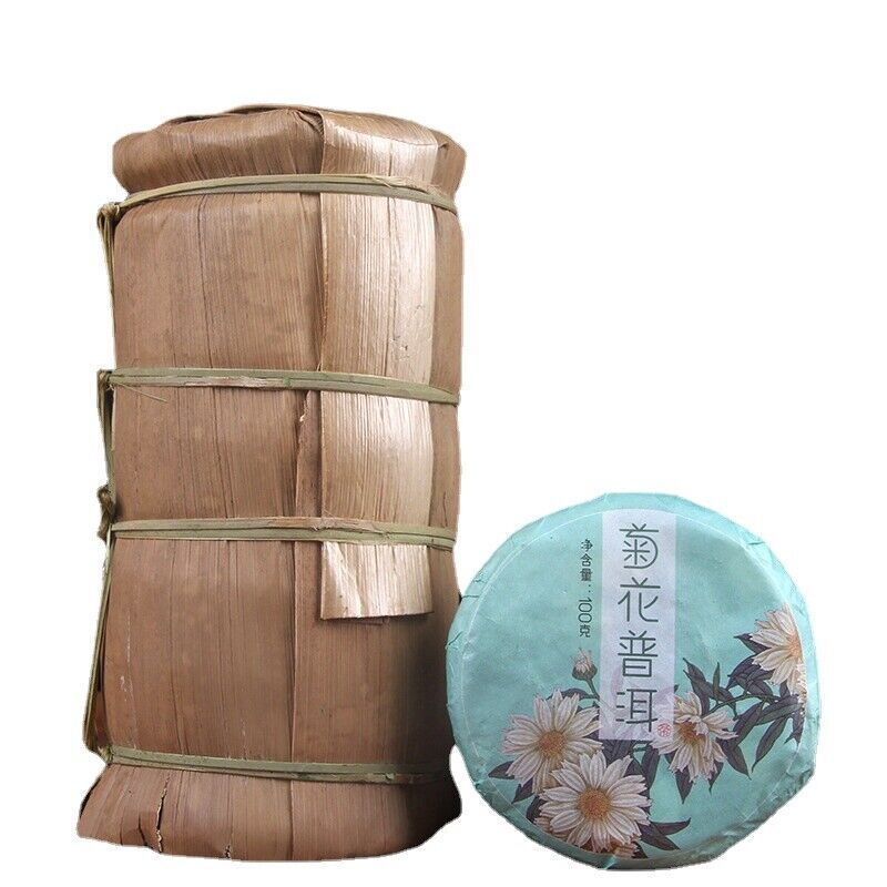 100g*5pcs Chrysanthemum Pu-erh Tea Organic Ripe Pu-erh Tea Gift Tea Health Care
