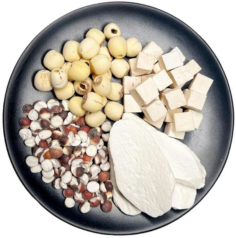 200g Poria cocos&Gorgon fruit&yam&lotus seed-Soup Base Four God Soup 四神湯料包