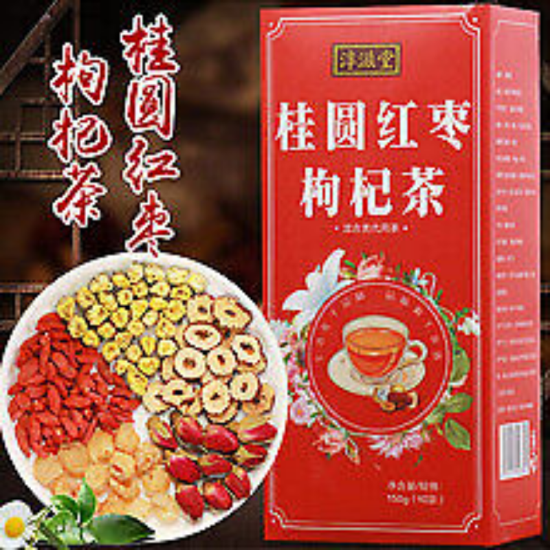 150g Nährender Zimt Rote Datteln Wolfsbeerentee Chrysanthemen-Rosen-Tee