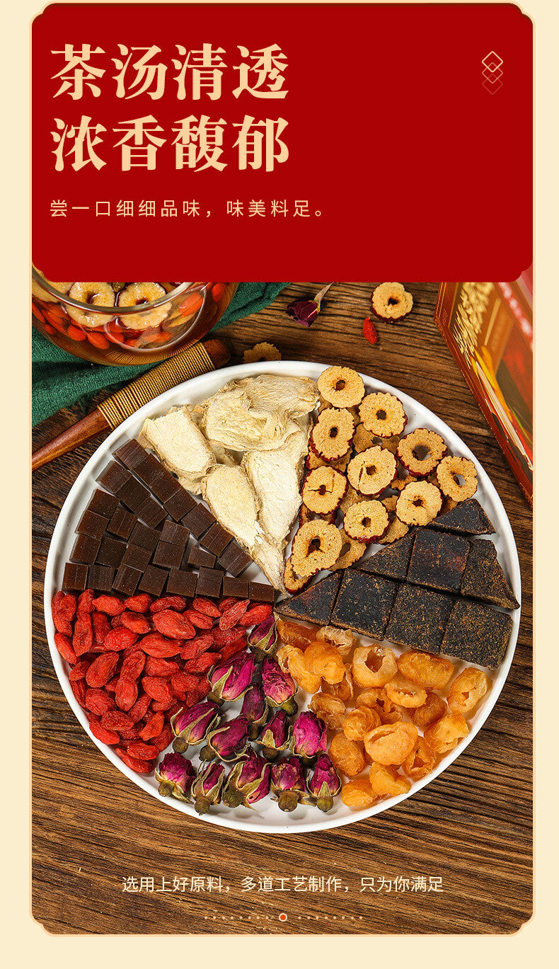 Natural Super Grade  Ajiao Black Sugar Ginger Jujube Tea Combination Health Tea