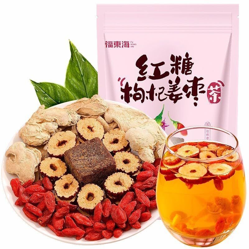 13.5g*10 tea bags, a total of 135g of brown sugar ginger jujube tea,sugar ginger