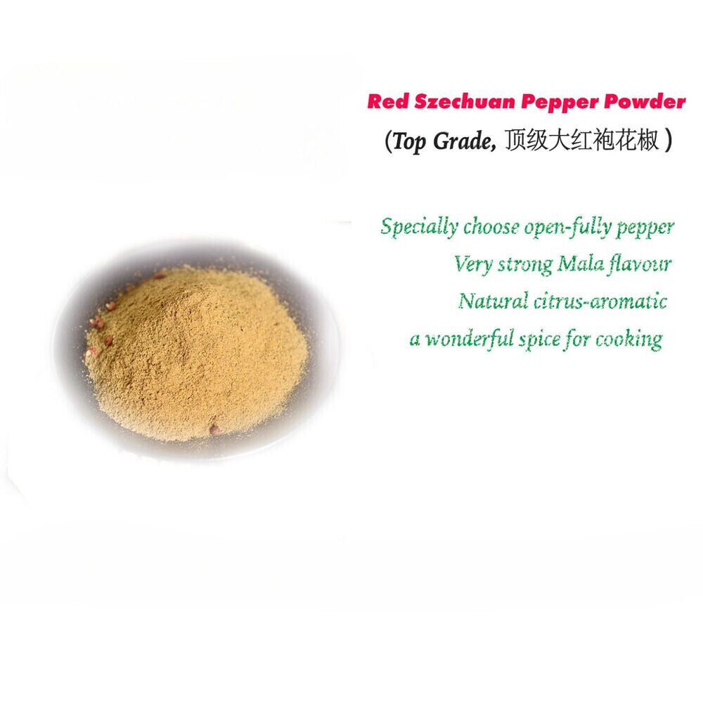 HELLOYOUNG Red Szechuan Pepper Powder Sichuan Pepper 花椒粉 - Pure,Strong Flavour