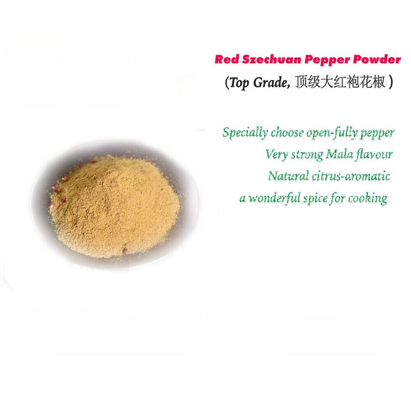 HELLOYOUNG Red Szechuan Pepper Powder Sichuan Pepper 花椒粉 - Pure,Strong Flavour