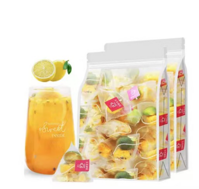 30 Packs Kumquat Lemon Passion Fruit Tea Bag Flower Fruit Tea Healthy Drink
