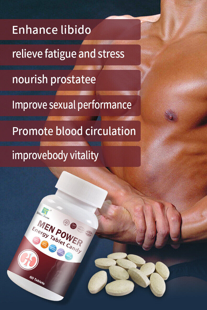 Man Power Energy Tablet Candy Boost Improve Vitality Tablets 60 Tablets