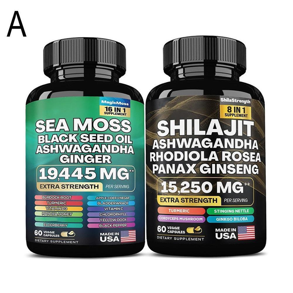 Sea Moss & Shilajit Power Combo Regulates blood sugar and blood pressure