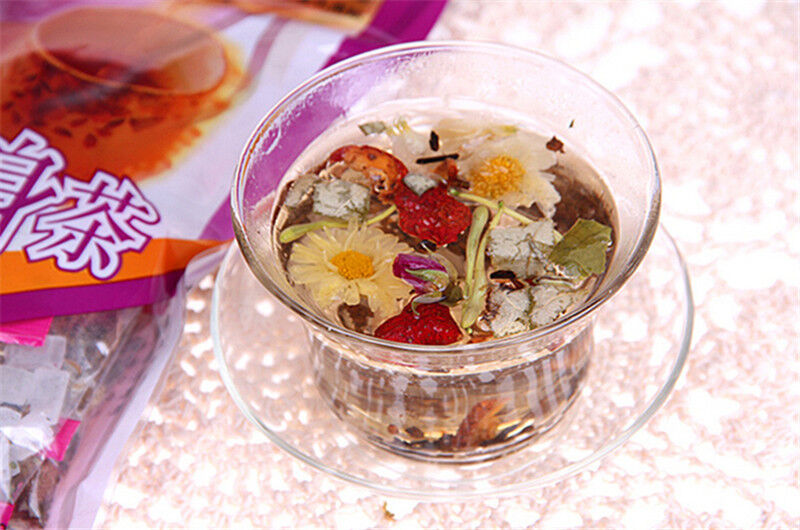 100g Organic Pu-erh Slimming Tea Flower Herbal Puer Tea Lose Weight 10PCS / Bag